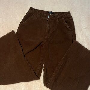 Forever 21 Women's Brown Corduroy Pants